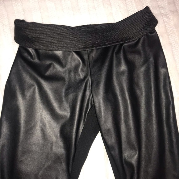 🧩TWIX Black Simons Exclusive Faux LeatherLeggings - Picture 6 of 9